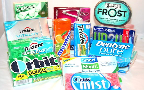 Xylitol is a common sweetener found in many sugar-free gums and other products.